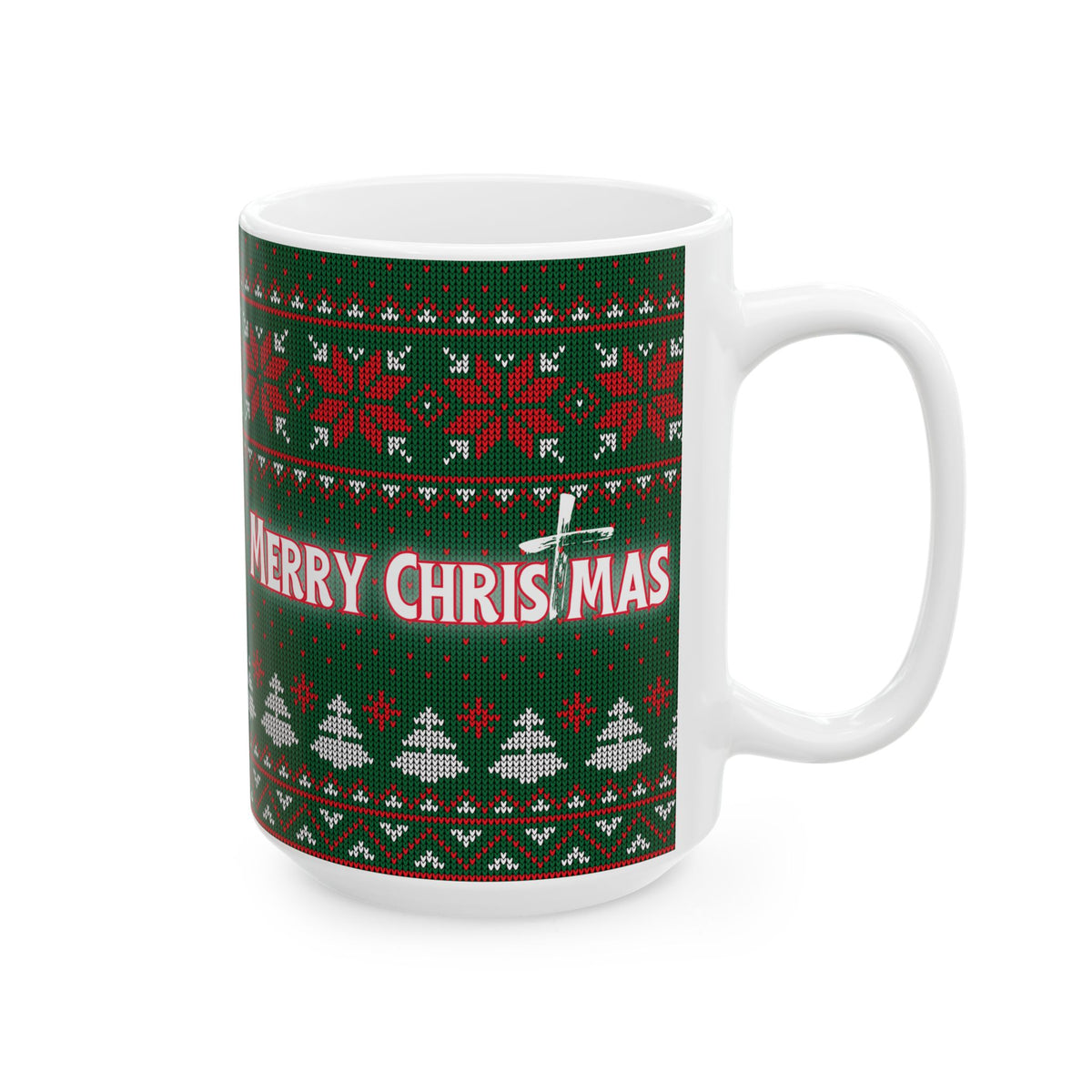 Merry Christmas Christian Mug – Faith-Inspired Christmas Gift | Ceramic Mug, (11oz, 15oz)