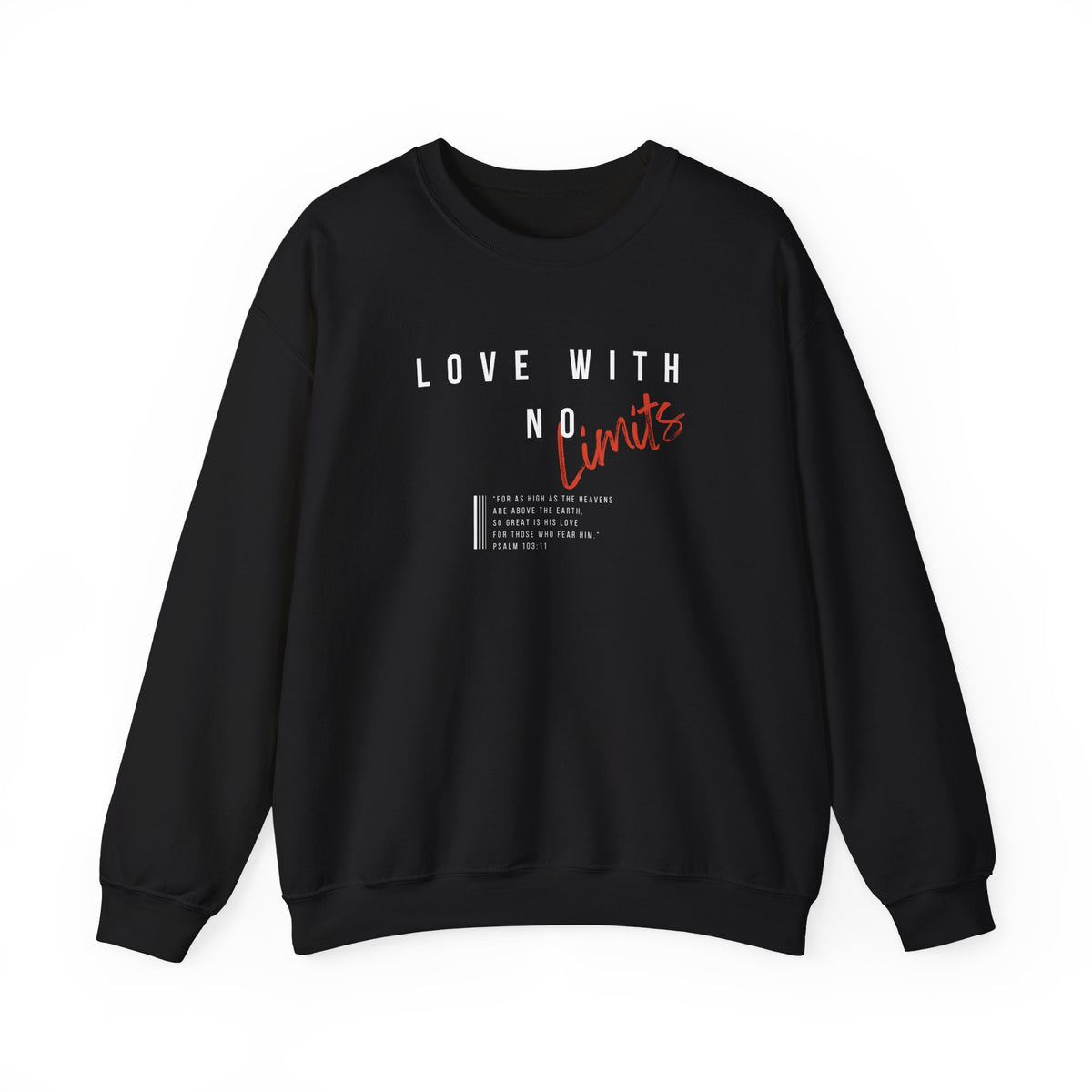 Love With No Limits- Unisex Heavy Blend™ Crewneck Sweatshirt