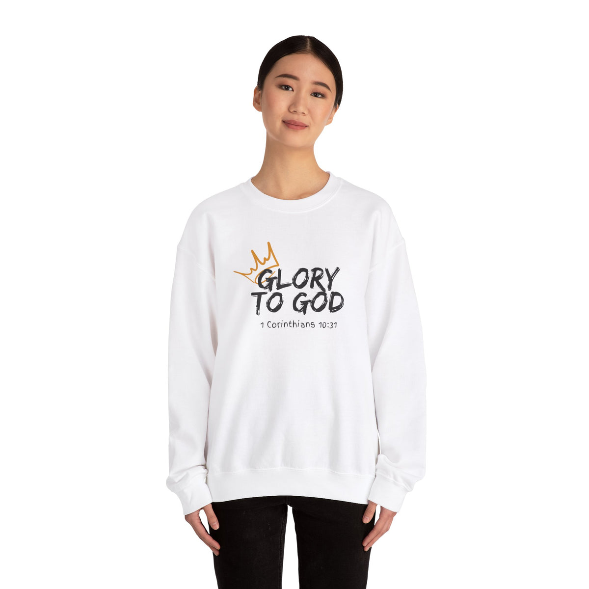 Glory To God- Unisex Heavy Blend™ Crewneck Sweatshirt