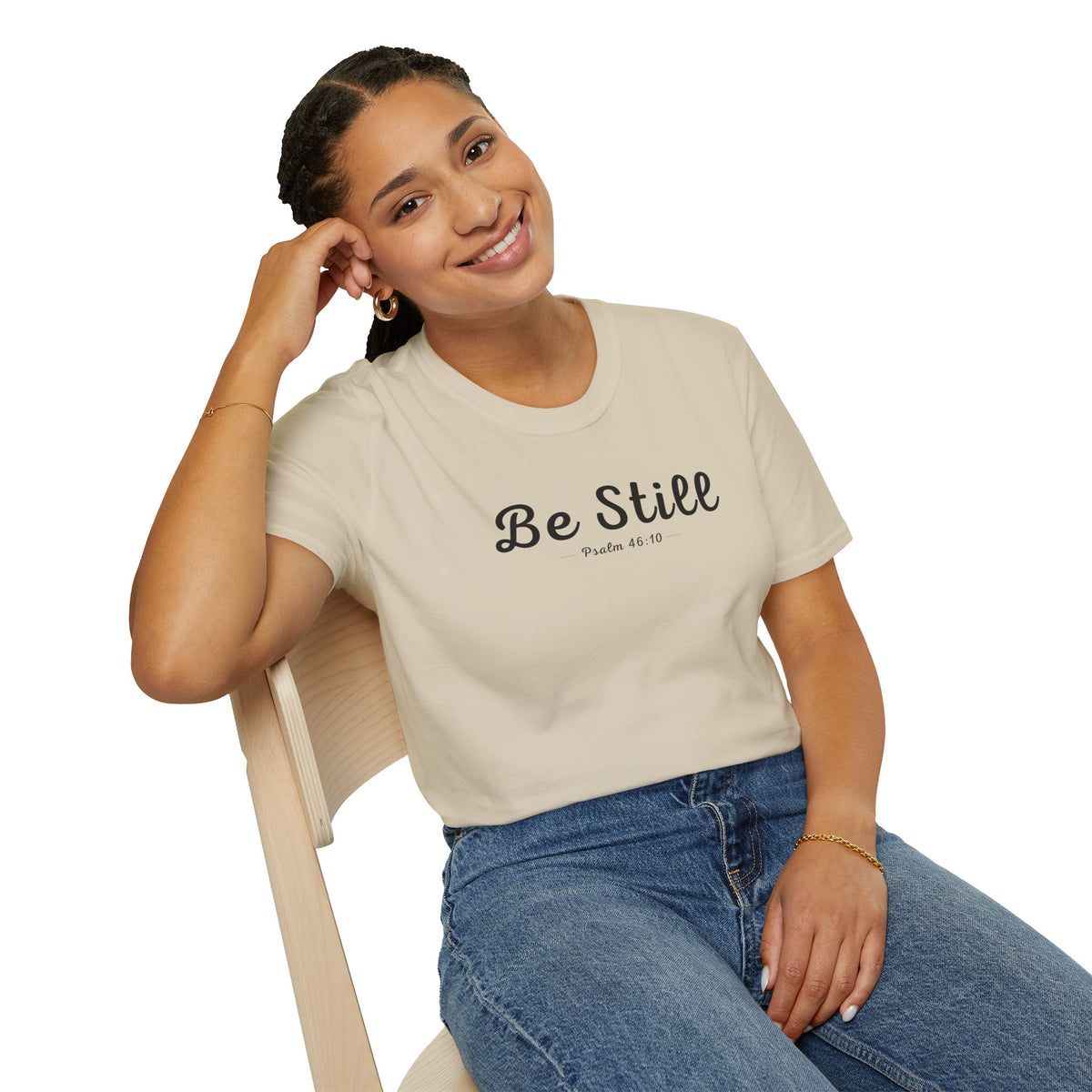 Be Still Christian T-Shirt – Psalm 46:10 Faith Apparel
