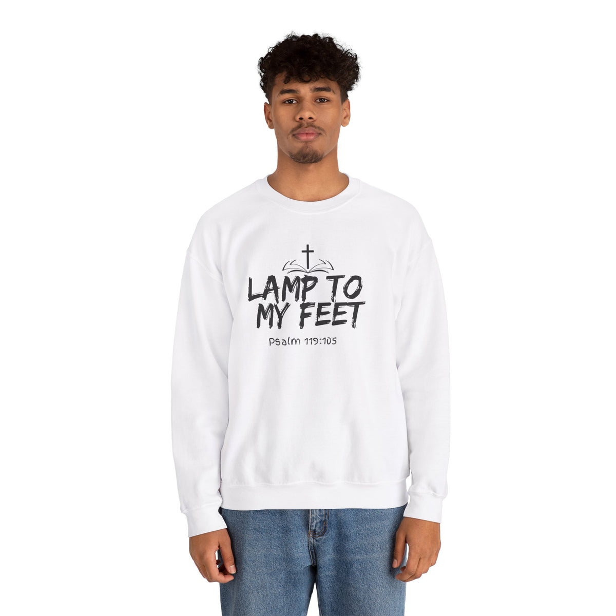 Lamp To My Feet- Unisex Heavy Blend™ Crewneck Sweatshirt