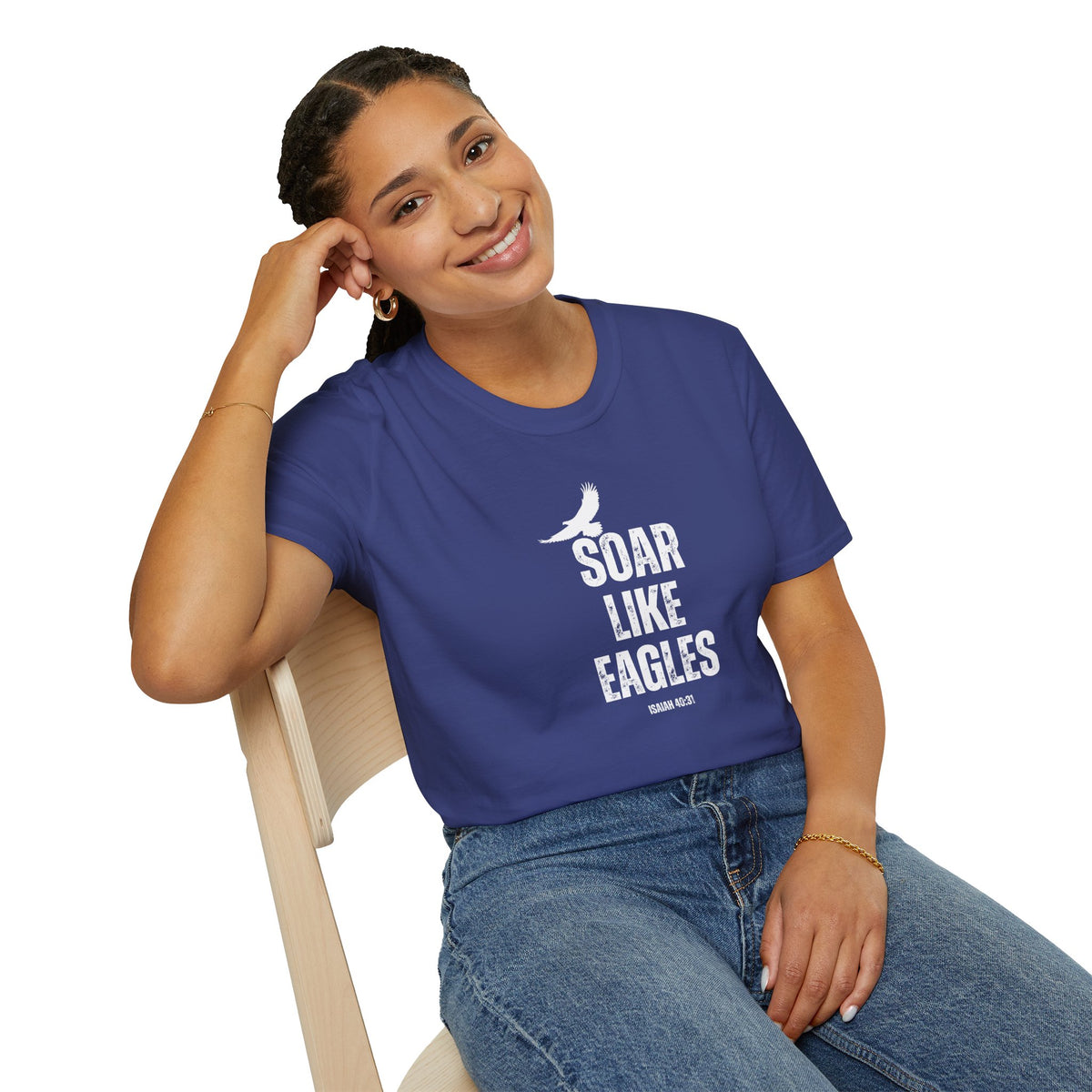 "Soar Like Eagles" Unisex Softstyle T-Shirt