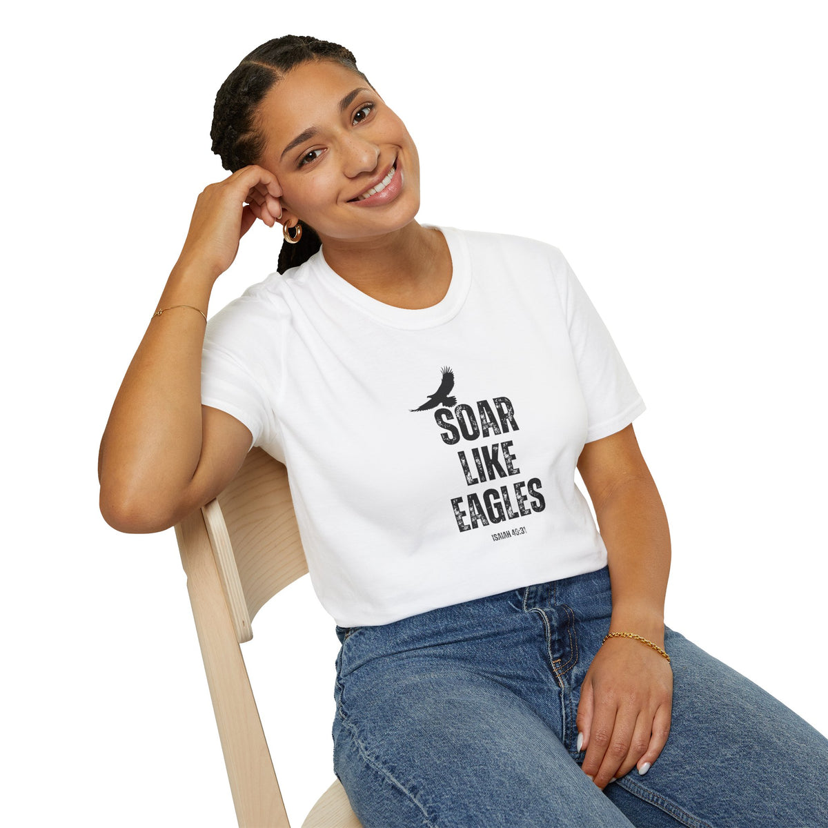 "Soar Like Eagles" Unisex Softstyle T-Shirt