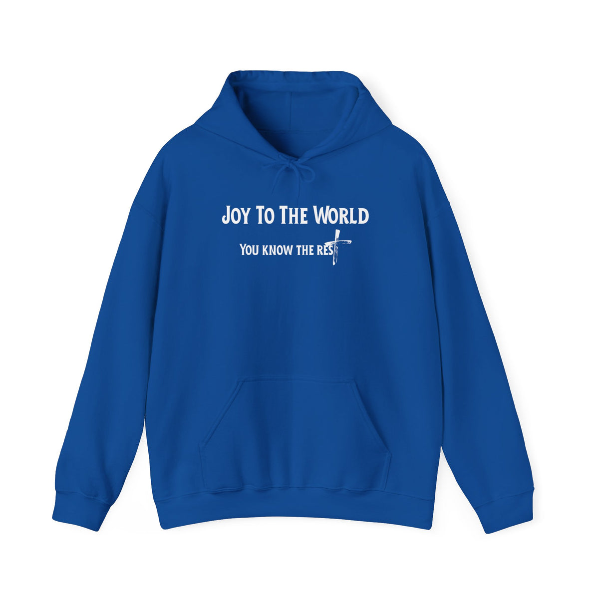 Joy to the World Christian Hoodie – Faith-Based Christmas Wear | Unisex Heavy Blend™ Hooded Sweatshirt