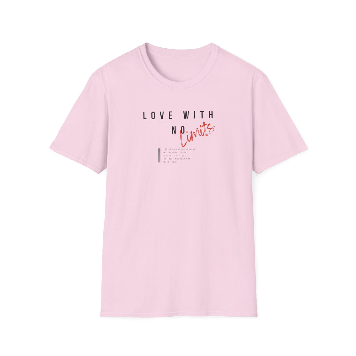 "Love With No Limits" Unisex Softstyle T-Shirt