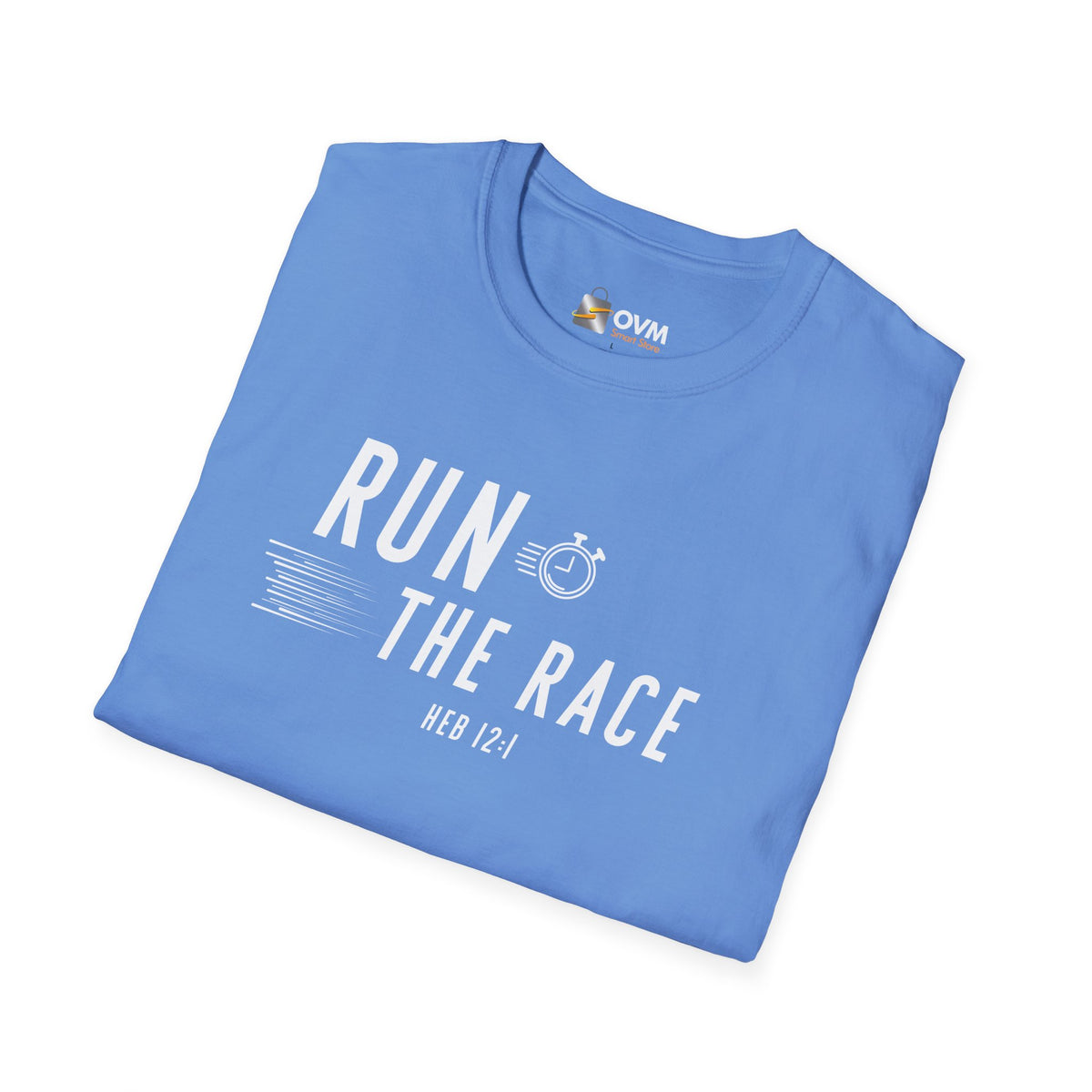 Run the Race Christian T-Shirt – Hebrews 12:1 Faith Apparel