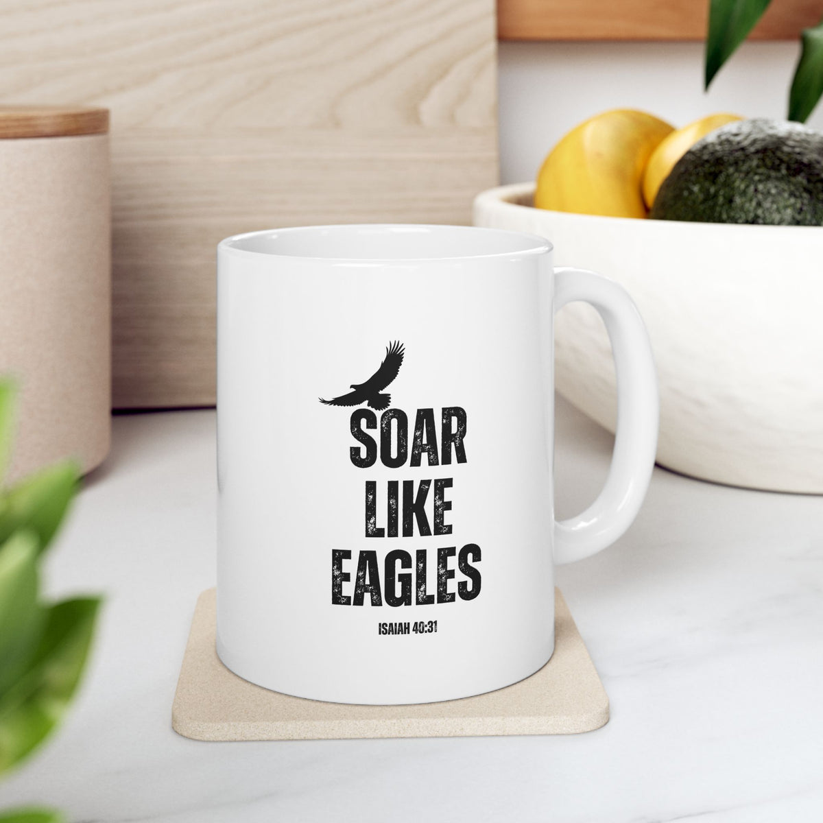 "Soar Like Eagles" Ceramic Mug, (11oz, 15oz)