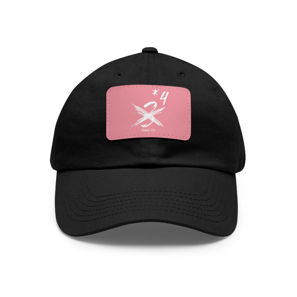 Not Just Three- Dad Hat with Leather Patch (Rectangle)