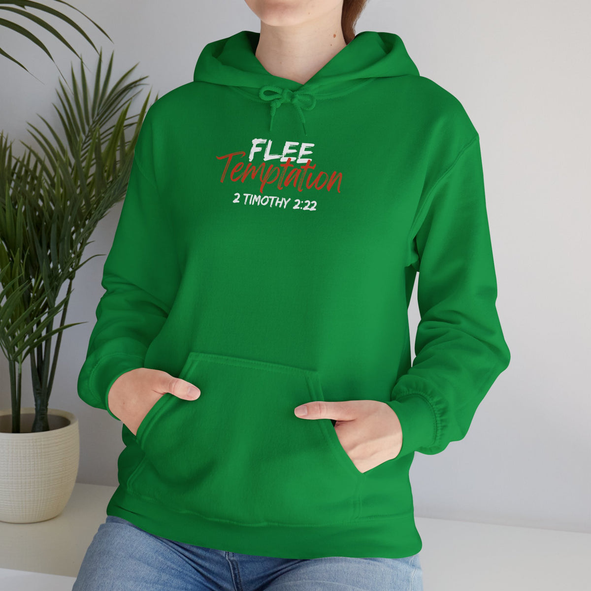 "Flee Temptation" Unisex Heavy Blend™ Hooded Sweatshirt