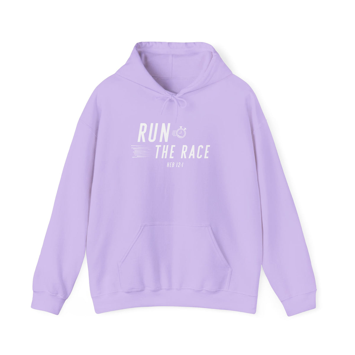 Run the Race Christian Hoodie – Hebrews 12:1 Faith Comfort Wear