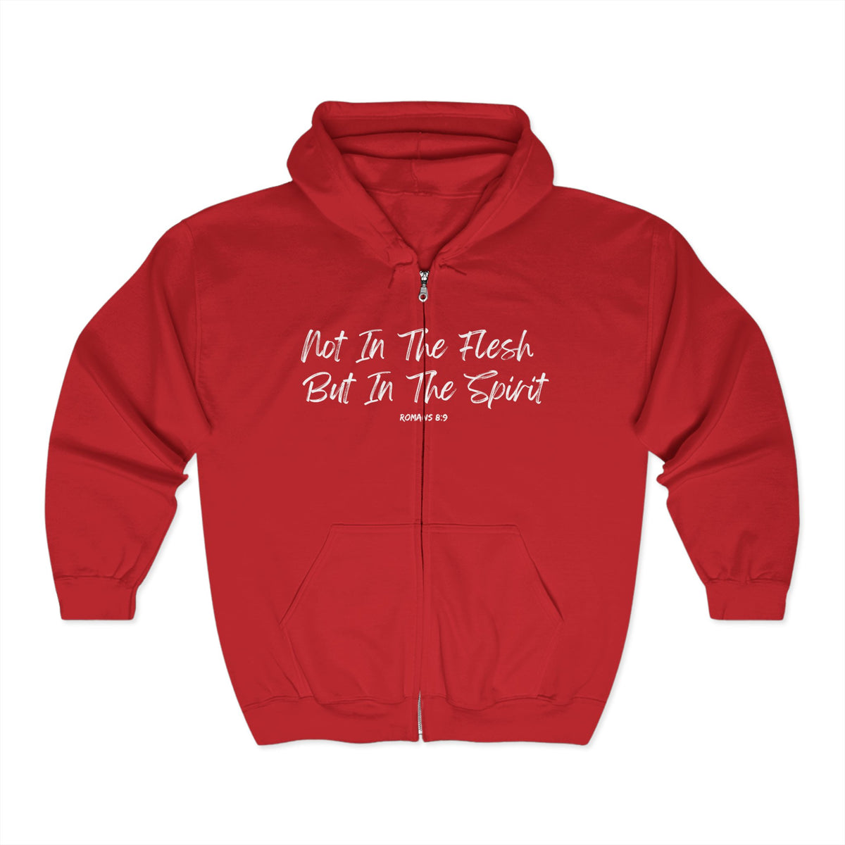 Not In The Flesh but In The Spirit | Unisex Heavy Blend™ Full Zip Hooded Sweatshirt