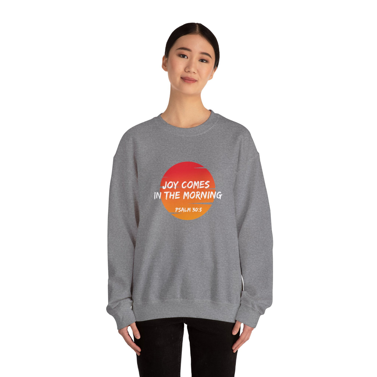 Joy Comes in the Morning- Unisex Heavy Blend™ Crewneck Sweatshirt