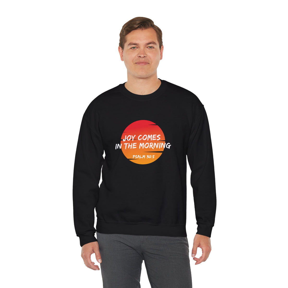 Joy Comes in the Morning- Unisex Heavy Blend™ Crewneck Sweatshirt