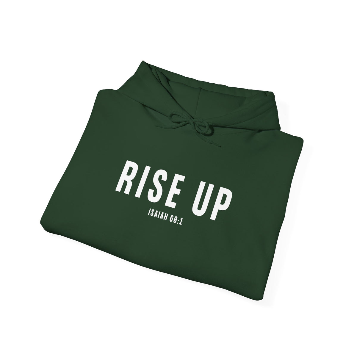 Rise Up Christian Hoodie – Isaiah 60:1 Faith Comfort Wear