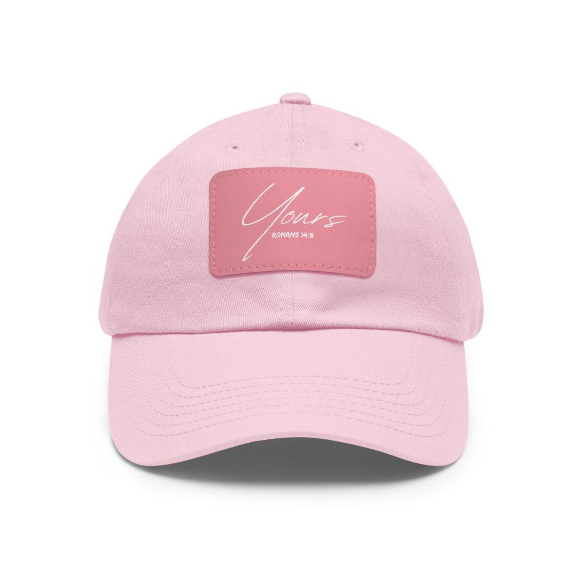 Yours- Dad Hat with Leather Patch (Rectangle)