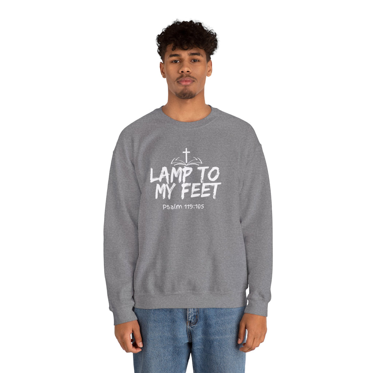 Lamp To My Feet- Unisex Heavy Blend™ Crewneck Sweatshirt