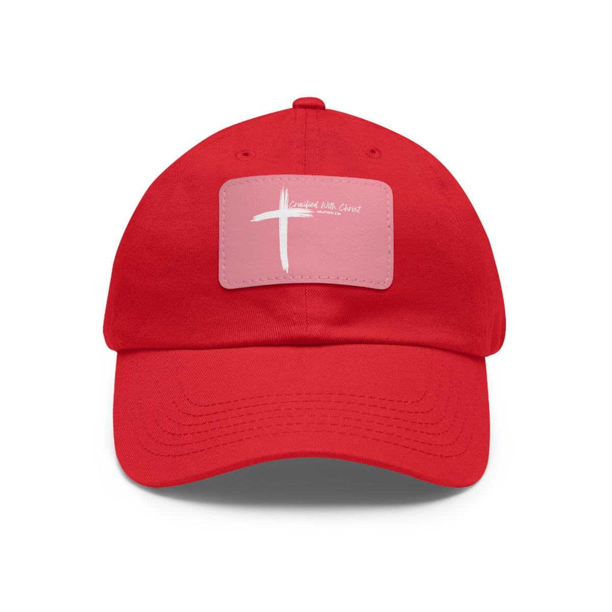 Crucified With Christ Ver.2- Dad Hat with Leather Patch (Rectangle)