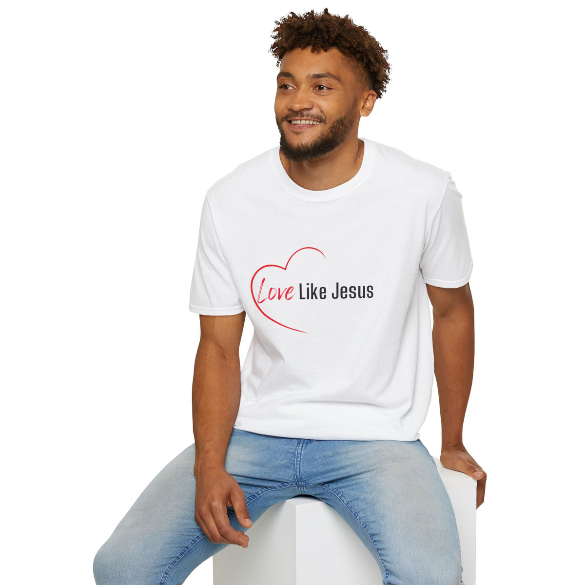 Love Like Jesus Christian T-Shirt – Faith-Based Apparel - Unisex Softstyle T-Shirt