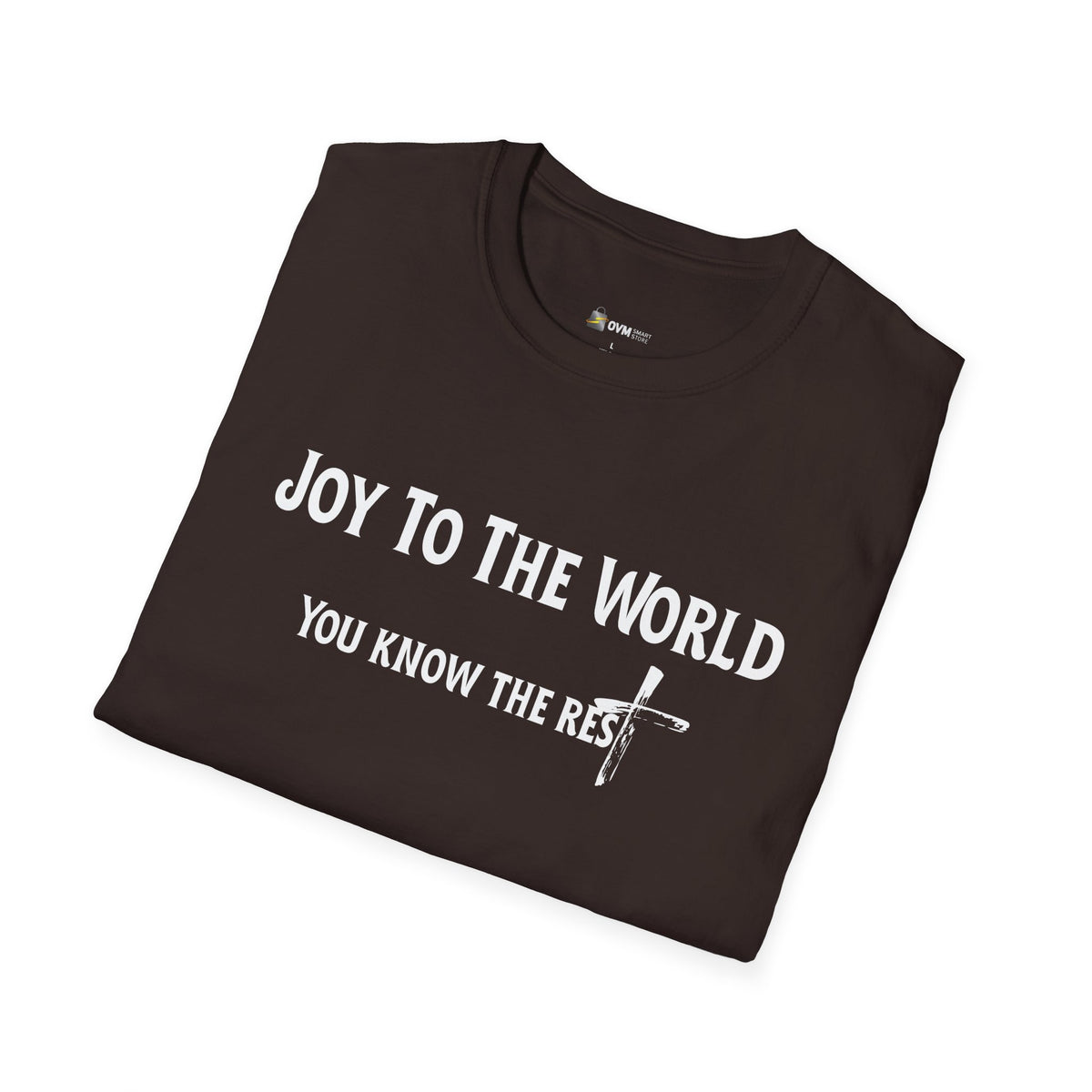 Joy to the World Christian T-Shirt – Faith-Inspired Holiday Apparel | Unisex Softstyle T-Shirt