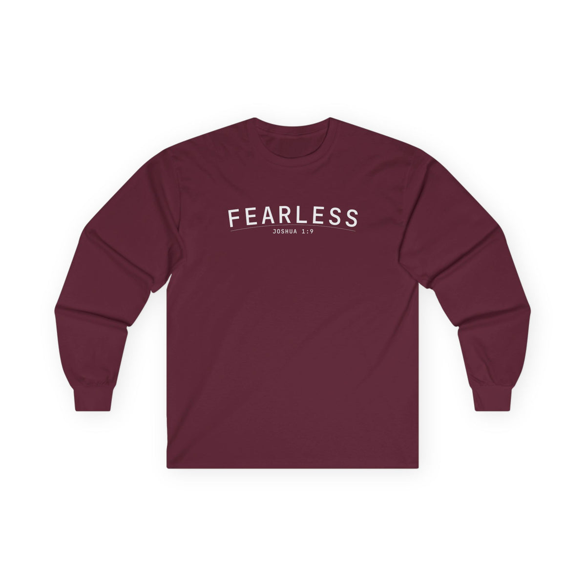 Fearless Christian Long Sleeve T-Shirt – Joshua 1:9 Faith in Every Season