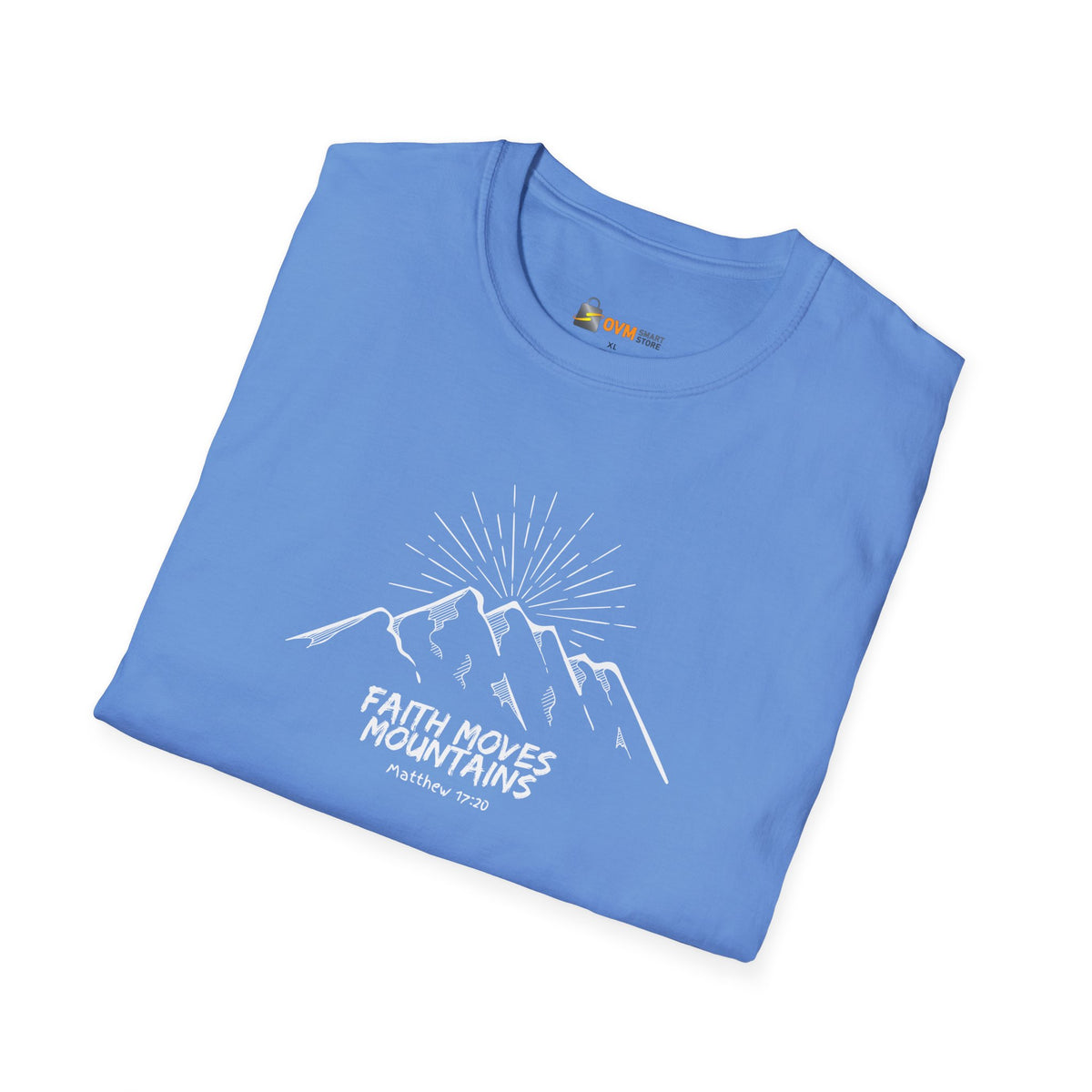 Faith Moves Mountains- Unisex Softstyle T-Shirt