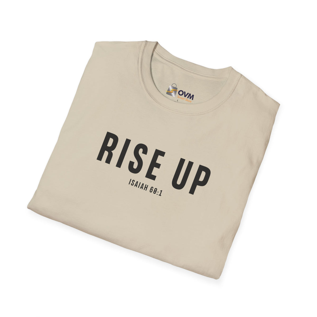 Rise Up Christian T-Shirt – Isaiah 60:1 Faith Apparel