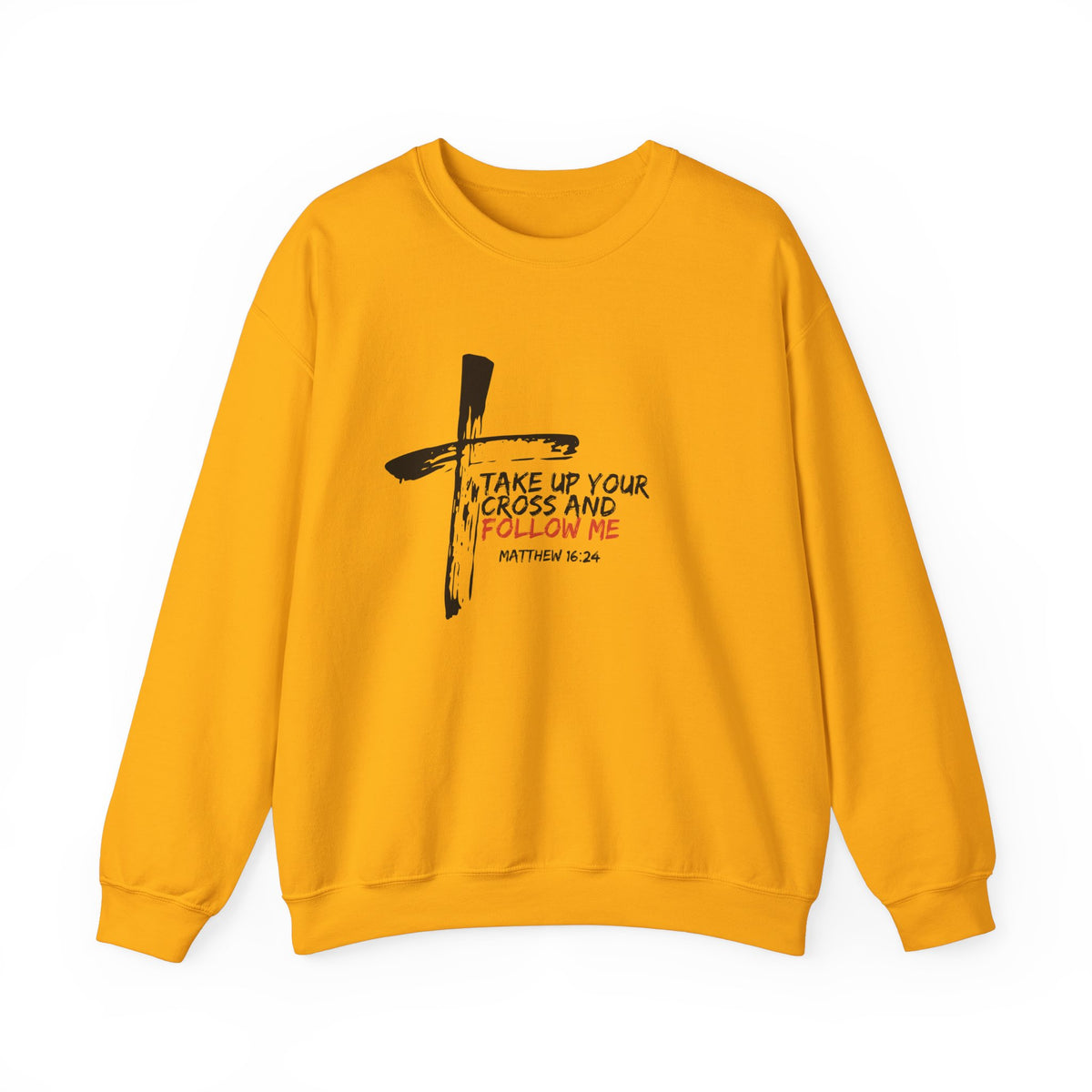 Take Up Your Cross and Follow Me- Unisex Heavy Blend™ Crewneck Sweatshirt