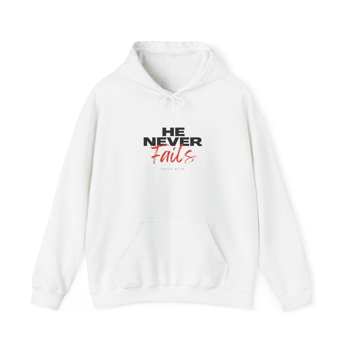 He Never Fails- Unisex Heavy Blend™ Hooded Sweatshirt