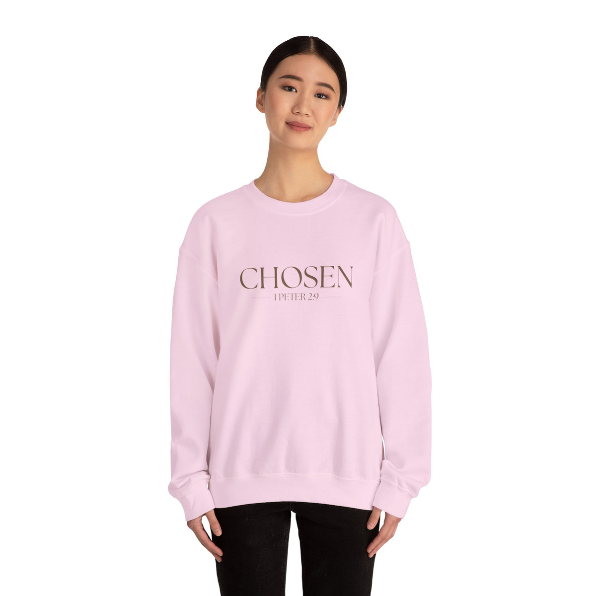 Chosen Christian Sweatshirt – 1 Peter 2:9 Wear Your Faith - Unisex Heavy Blend™ Crewneck Sweatshirt