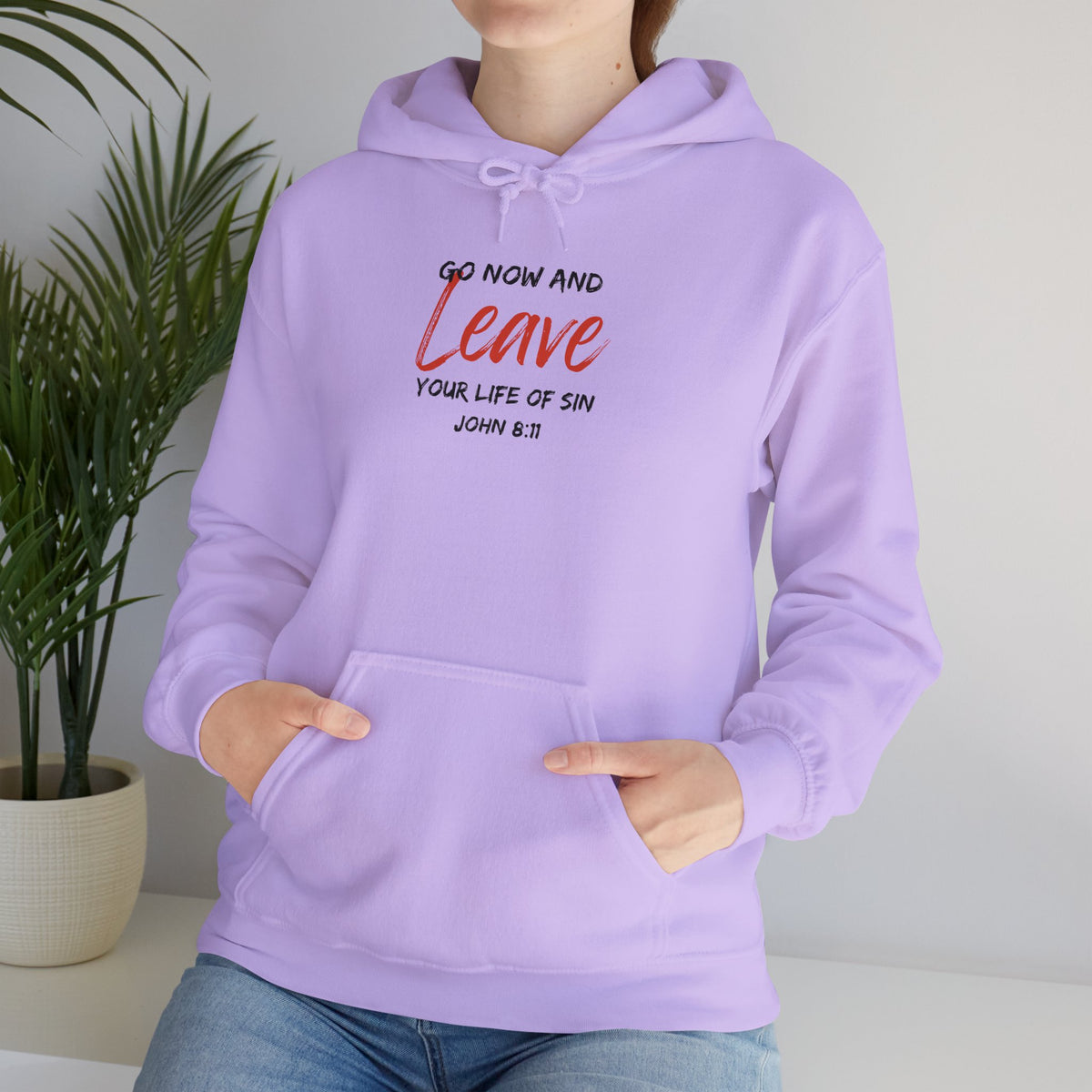 Go Now and Leave Your Life of Sin- Unisex Heavy Blend™ Hooded Sweatshirt