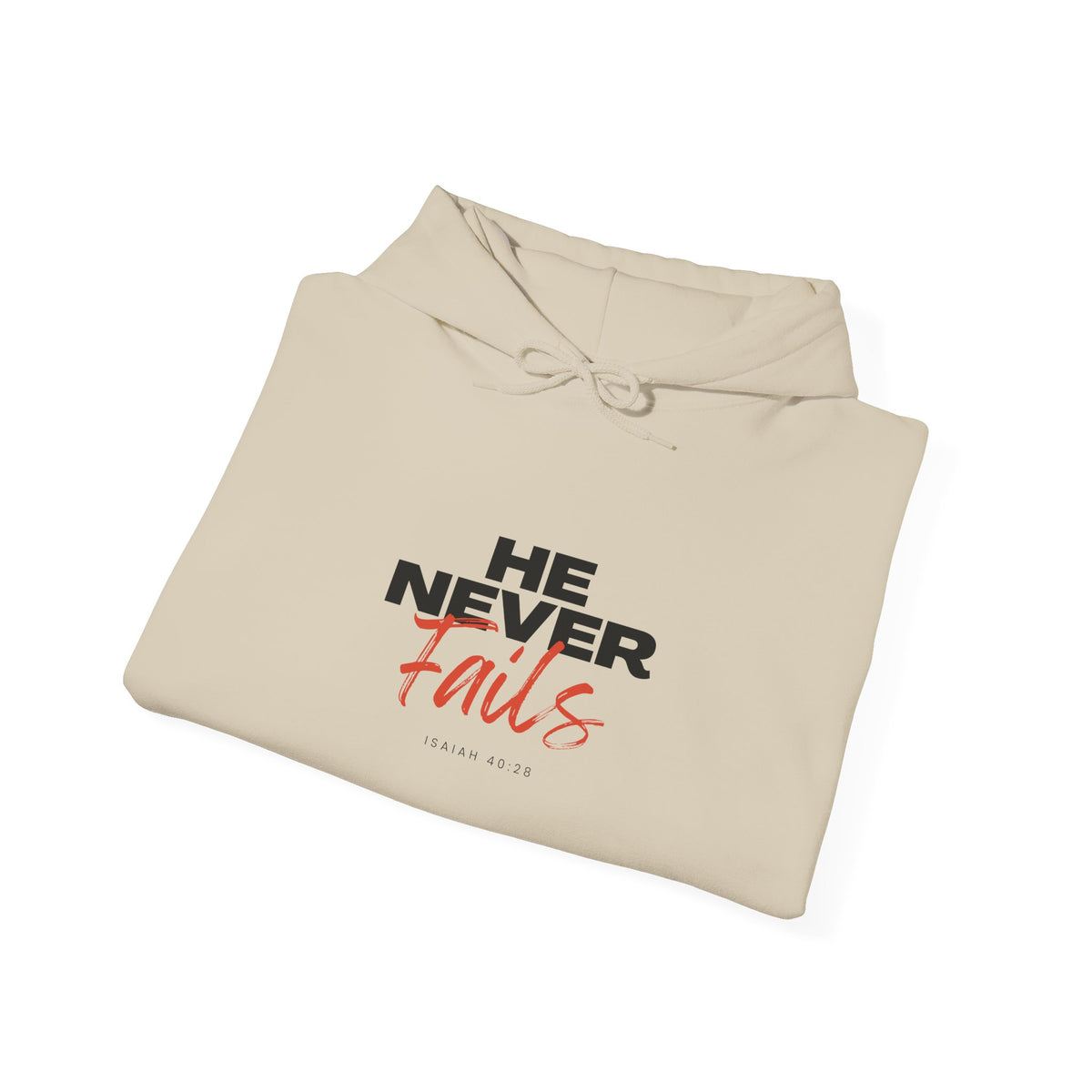 He Never Fails- Unisex Heavy Blend™ Hooded Sweatshirt