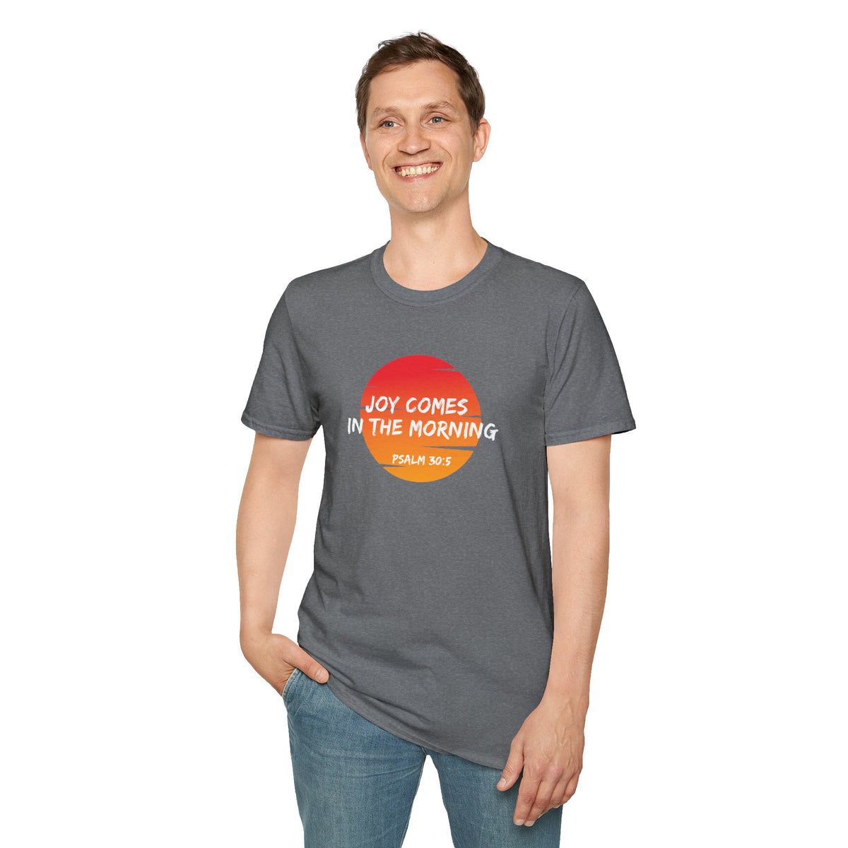 "Joy Comes in the Morning" Unisex Softstyle T-Shirt