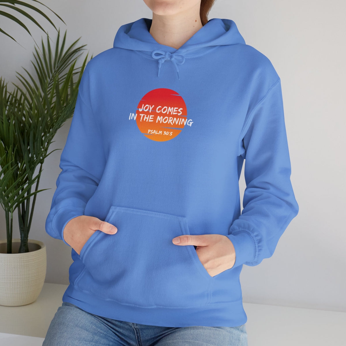 Joy Comes in the Morning- Unisex Heavy Blend™ Hooded Sweatshirt