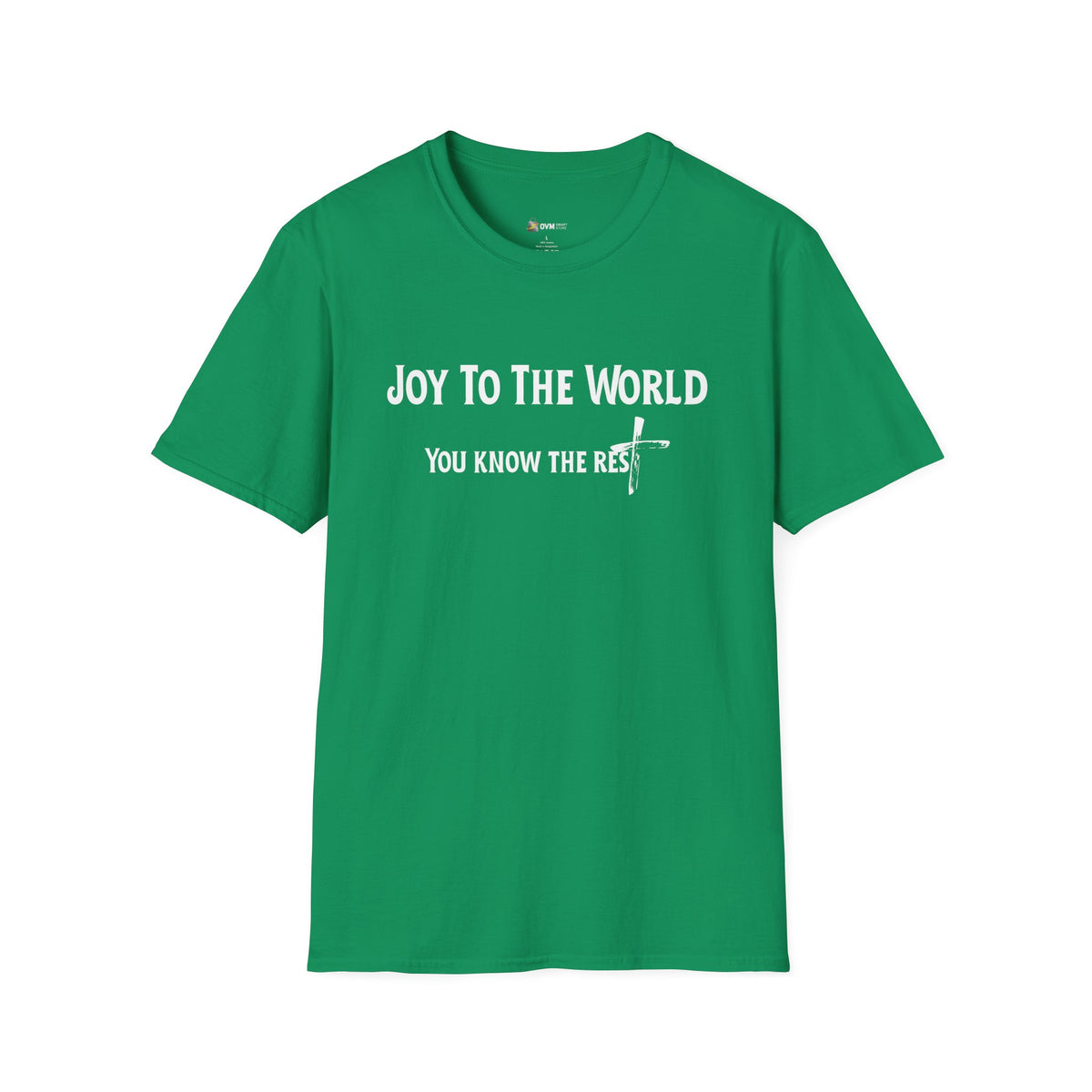 Joy to the World Christian T-Shirt – Faith-Inspired Holiday Apparel | Unisex Softstyle T-Shirt