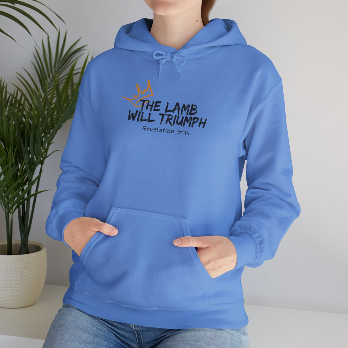 "The Lamb Will Triumph" Unisex Heavy Blend™ Hooded Sweatshirt