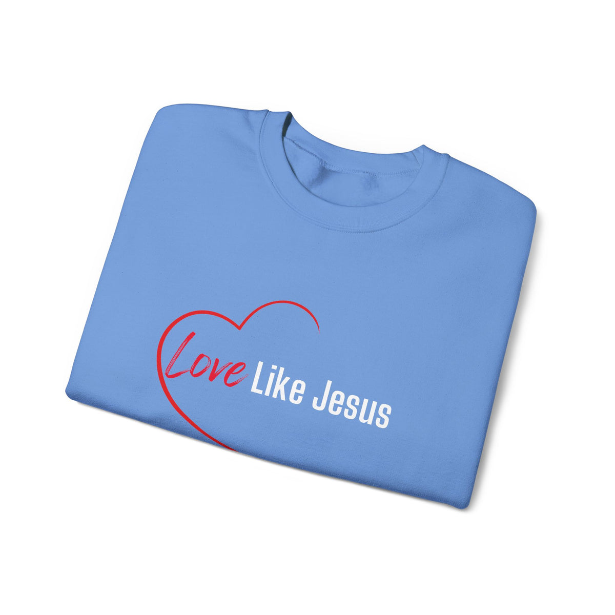 Love Like Jesus Christian Sweatshirt – Wear Your Faith - Unisex Heavy Blend™ Crewneck Sweatshirt
