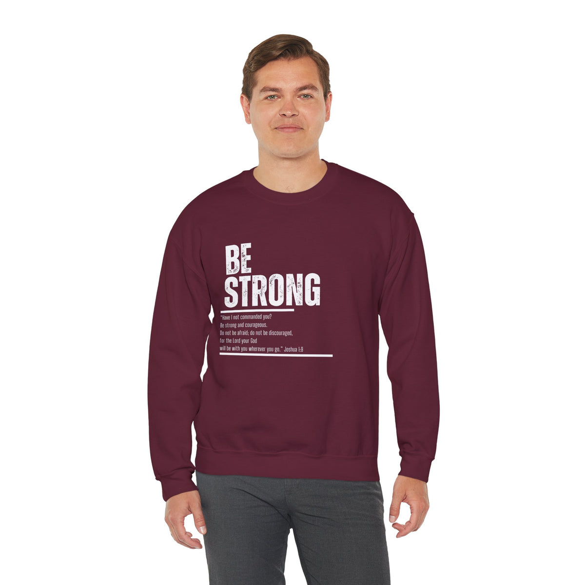 Be Strong- Unisex Heavy Blend™ Crewneck Sweatshirt