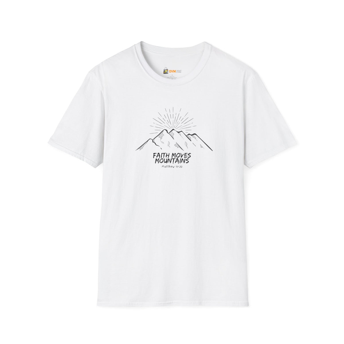 Faith Moves Mountains- Unisex Softstyle T-Shirt