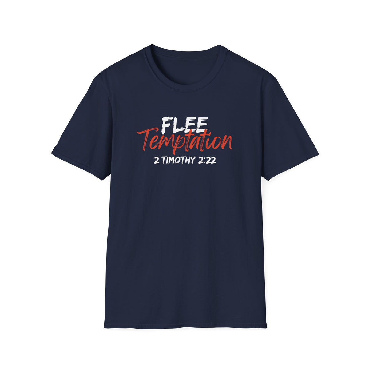 "Flee Temptation" Unisex Softstyle T-Shirt