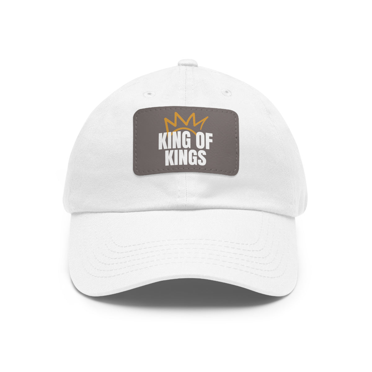 Dad Hat with Leather Patch (Rectangle)