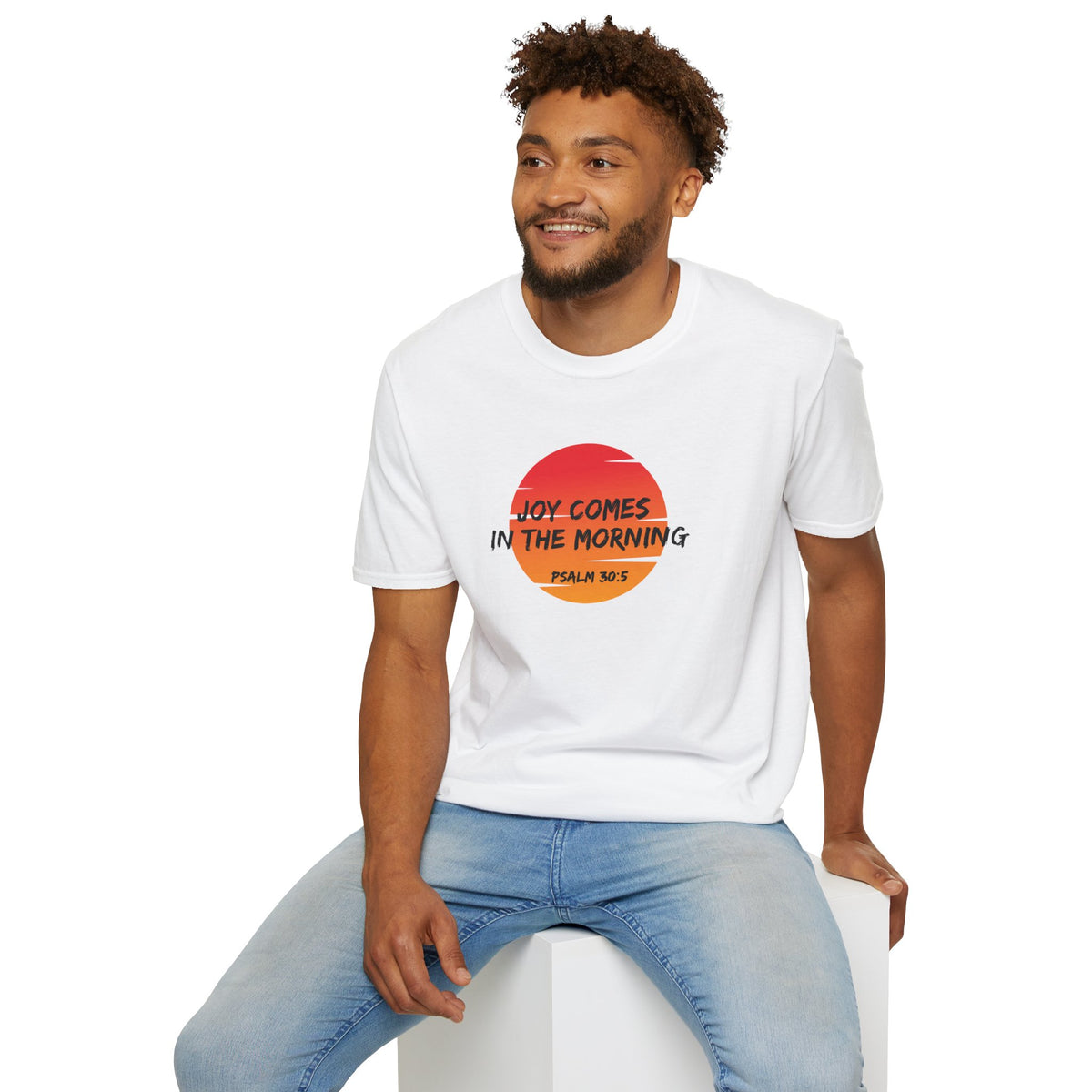 Joy Comes in the Morning- Unisex Softstyle T-Shirt