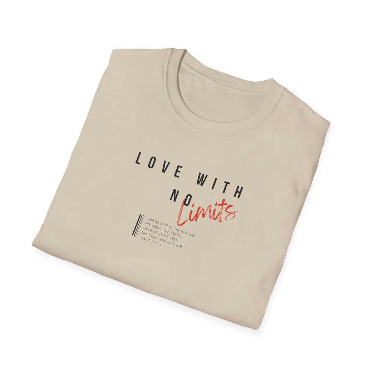 "Love With No Limits" Unisex Softstyle T-Shirt