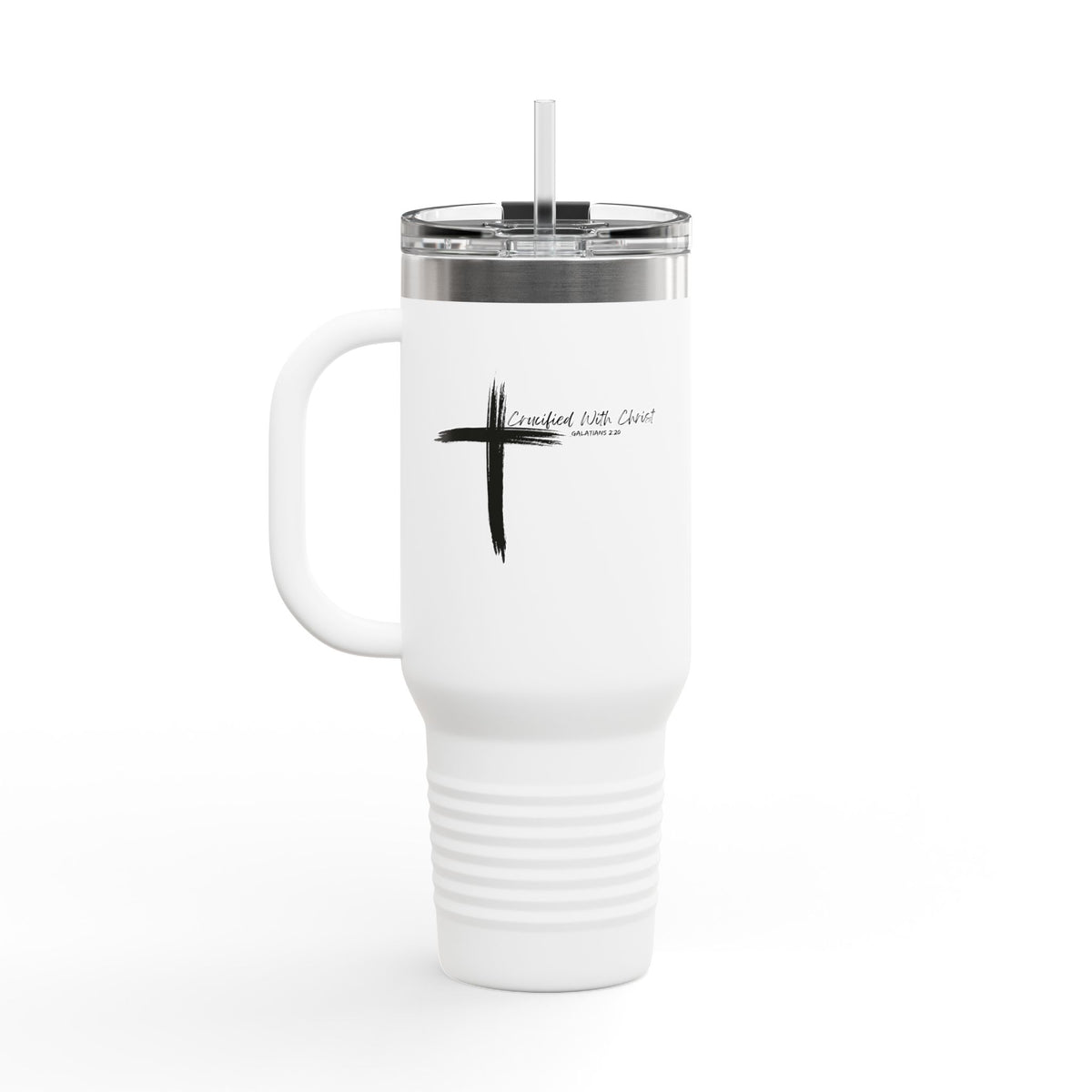 Crucified With Christ Ver.2- Insulated Travel Mug, 40oz