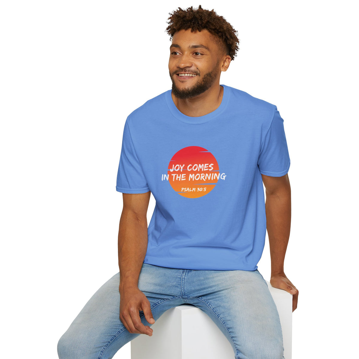 Joy Comes in the Morning- Unisex Softstyle T-Shirt