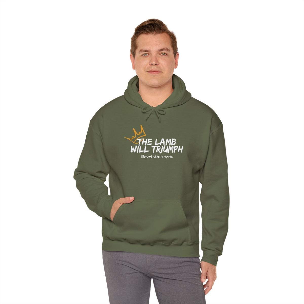 The Lamb Will Triumph Ver.2- Unisex Heavy Blend™ Hooded Sweatshirt