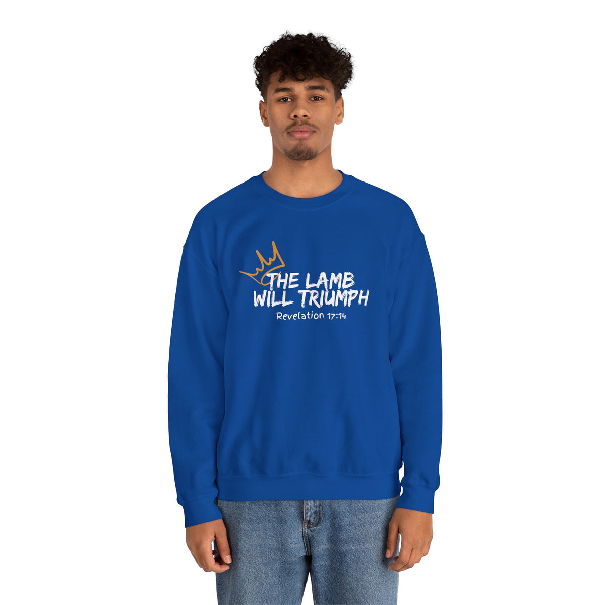 The Lamb Will Triumph Ver.2- Unisex Heavy Blend™ Crewneck Sweatshirt