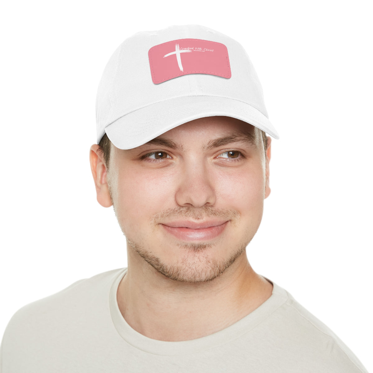 Crucified With Christ Ver.2- Dad Hat with Leather Patch (Rectangle)