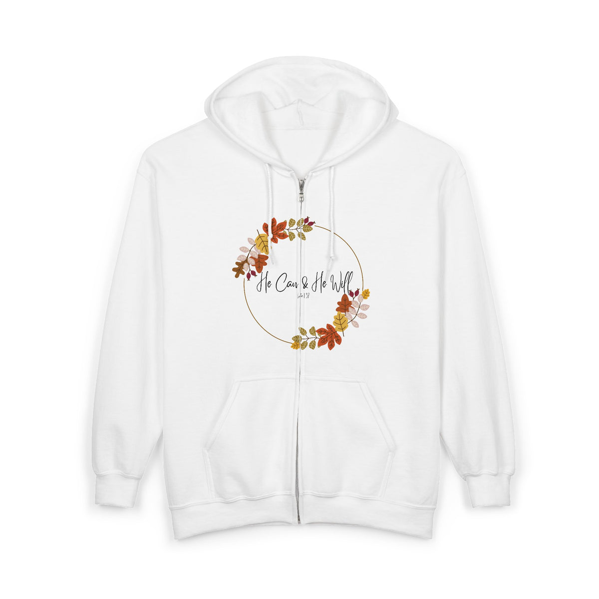 He Can & He Will | Ladies' Heavy Blend™ Full Zip Hooded Sweatshirt