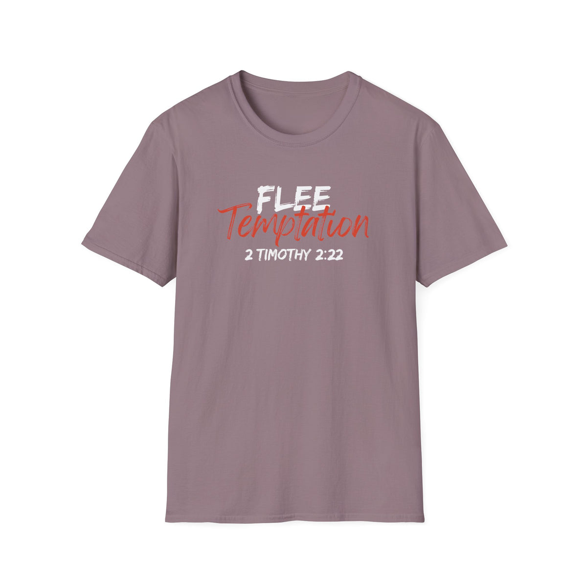 "Flee Temptation" Unisex Softstyle T-Shirt