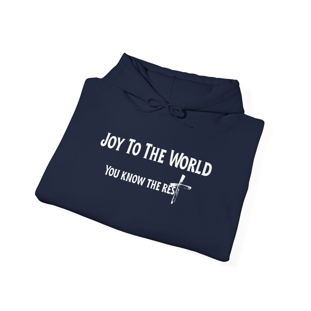 Joy to the World Christian Hoodie – Faith-Based Christmas Wear | Unisex Heavy Blend™ Hooded Sweatshirt